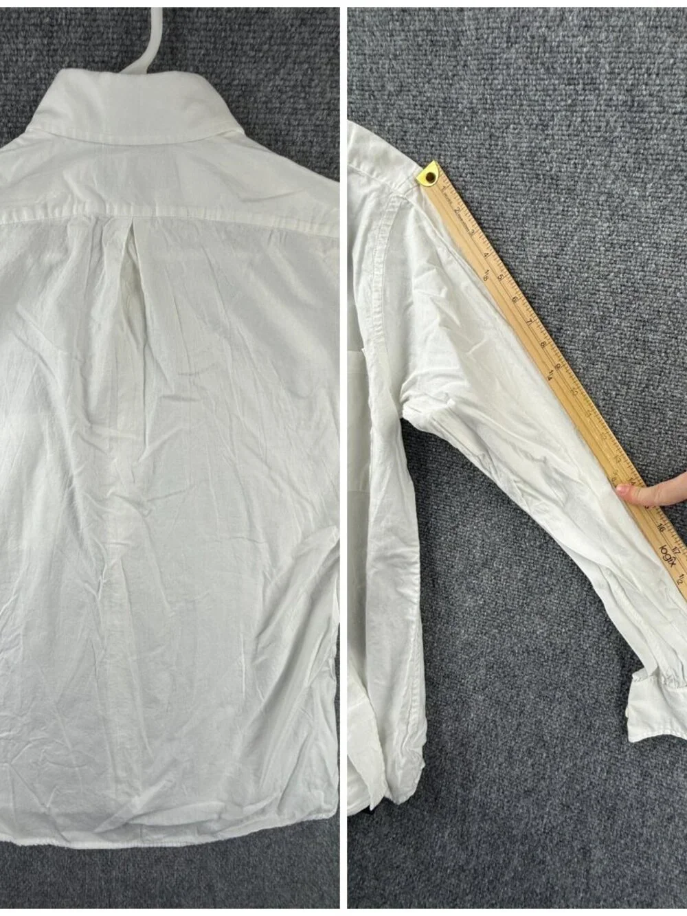 Stenstroms Button Up Shirt White Long Sleeve Cotton Size 40 Univ I Adult Woven